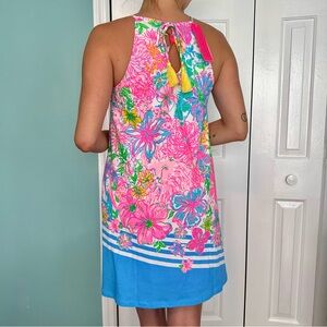 Lilly Pulitzer Pink and Blue Floral Dress